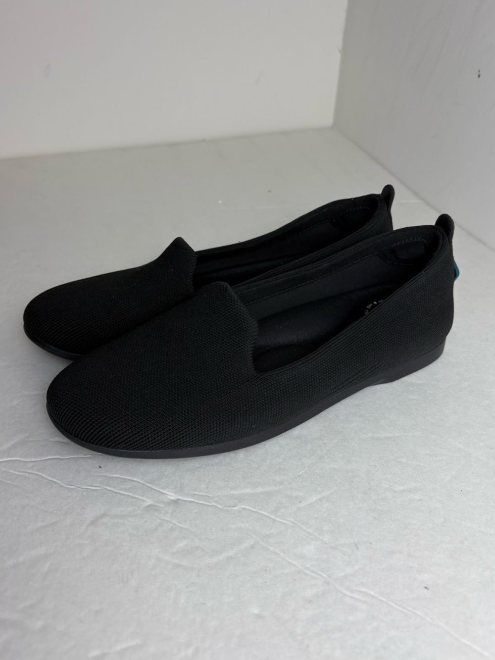 Vessi Market Flat Womens Size7 Waterproof Shoes Slip On Casual Flats Black